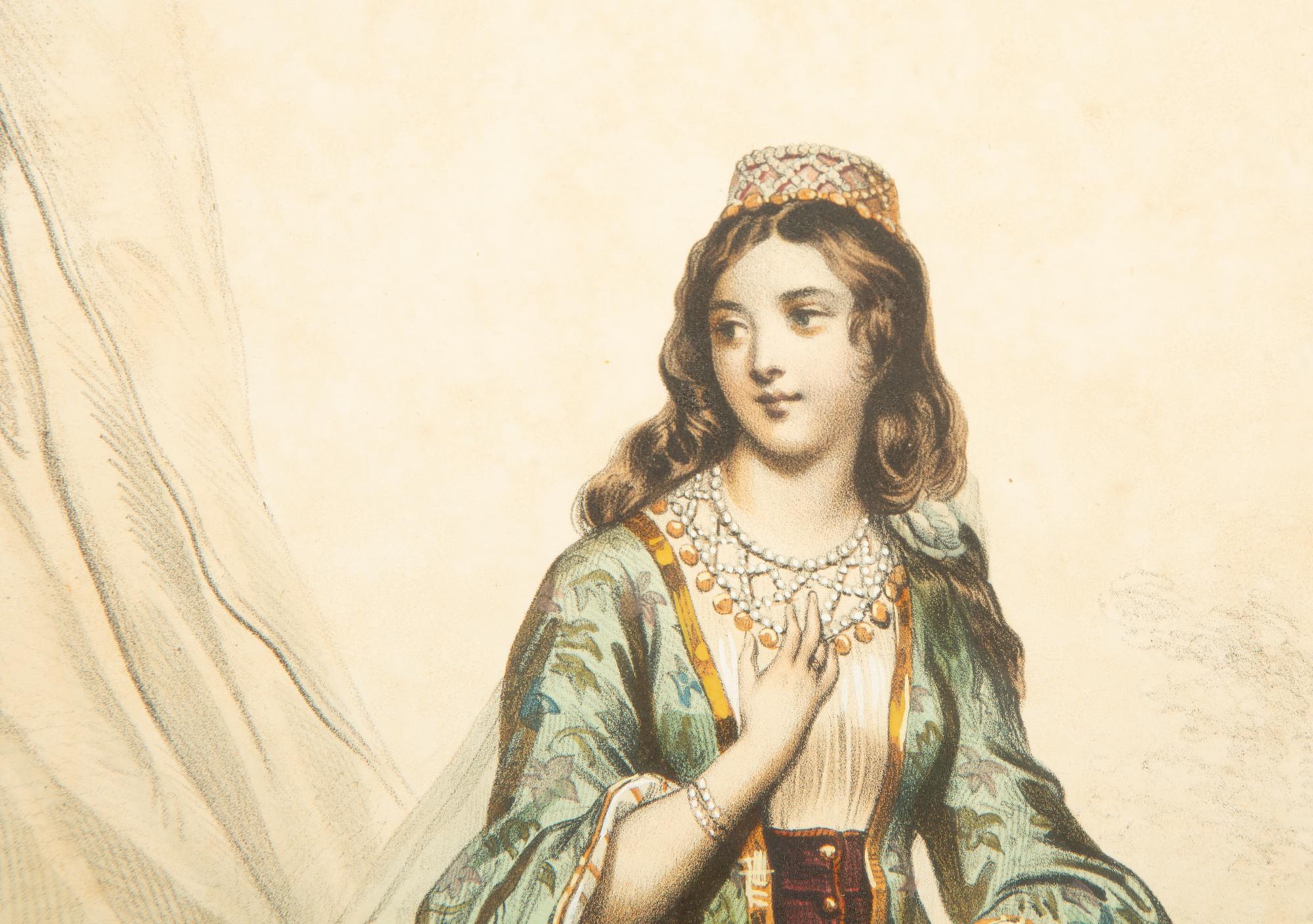 A Set of Six Framed Hand-Colored Costume Engravings