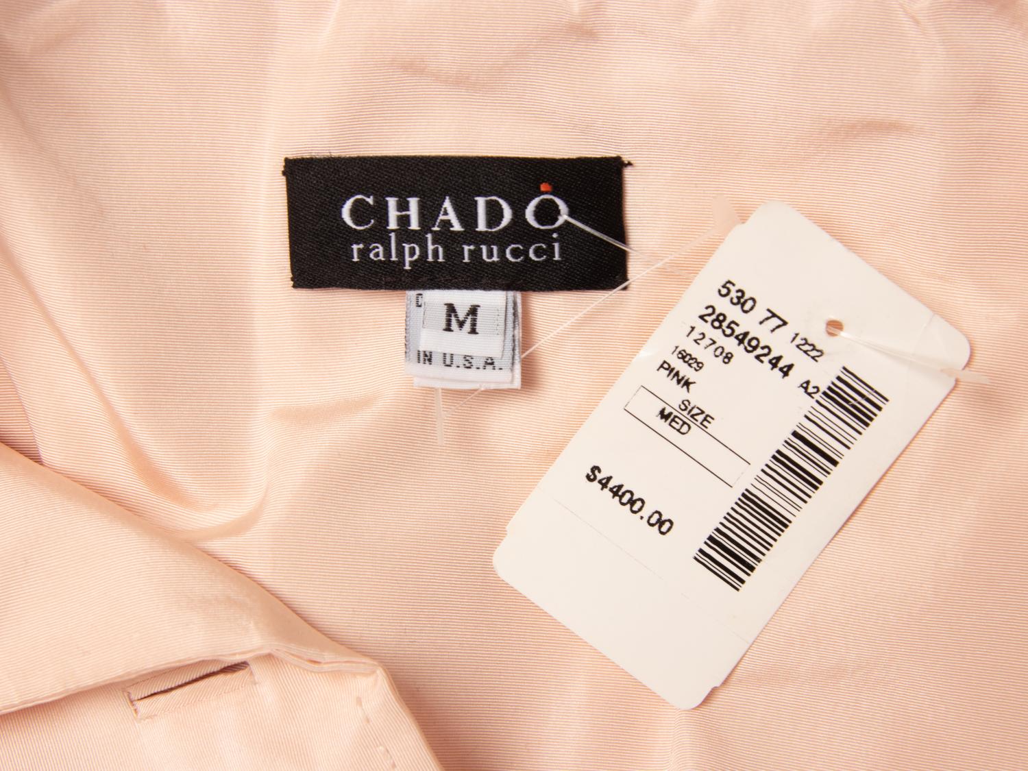Ralph Rucci, Pale Pink Silk Swing Coat