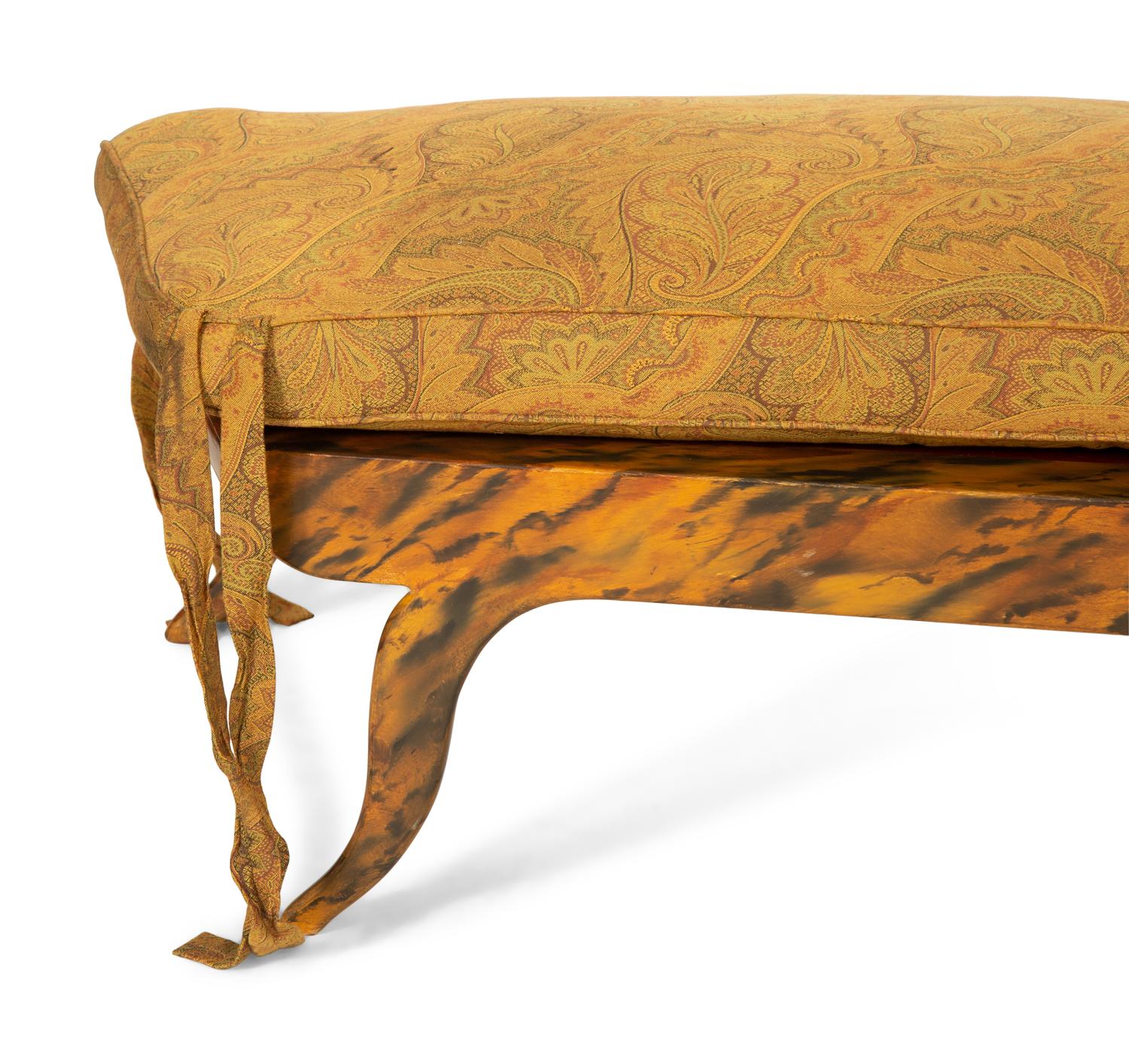 An Empire Style Faux-Painted Chaise Longue