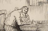 Girl Doing Homework II