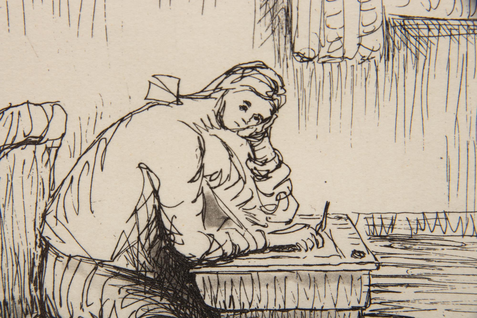 Girl Doing Homework II