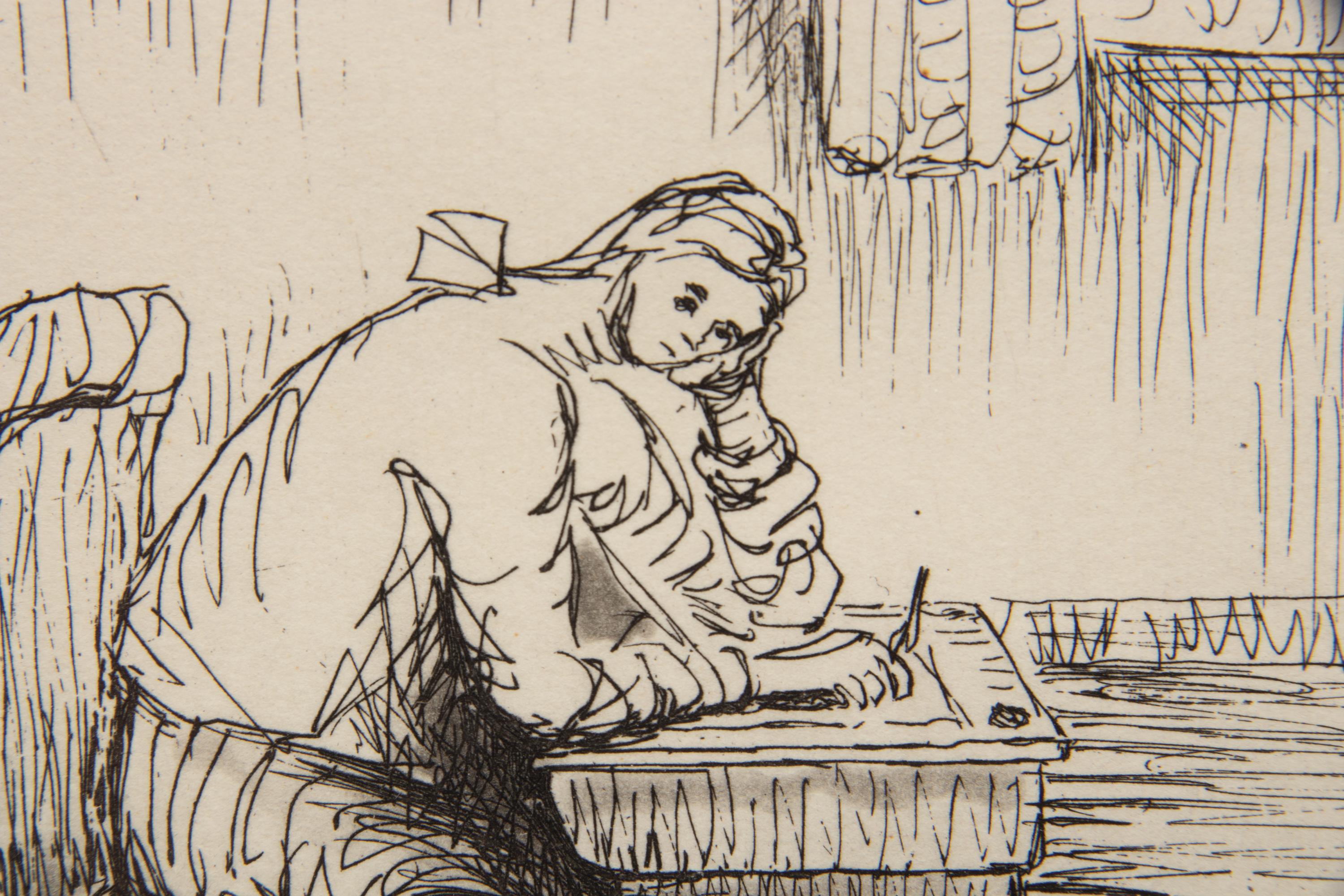 Girl Doing Homework II