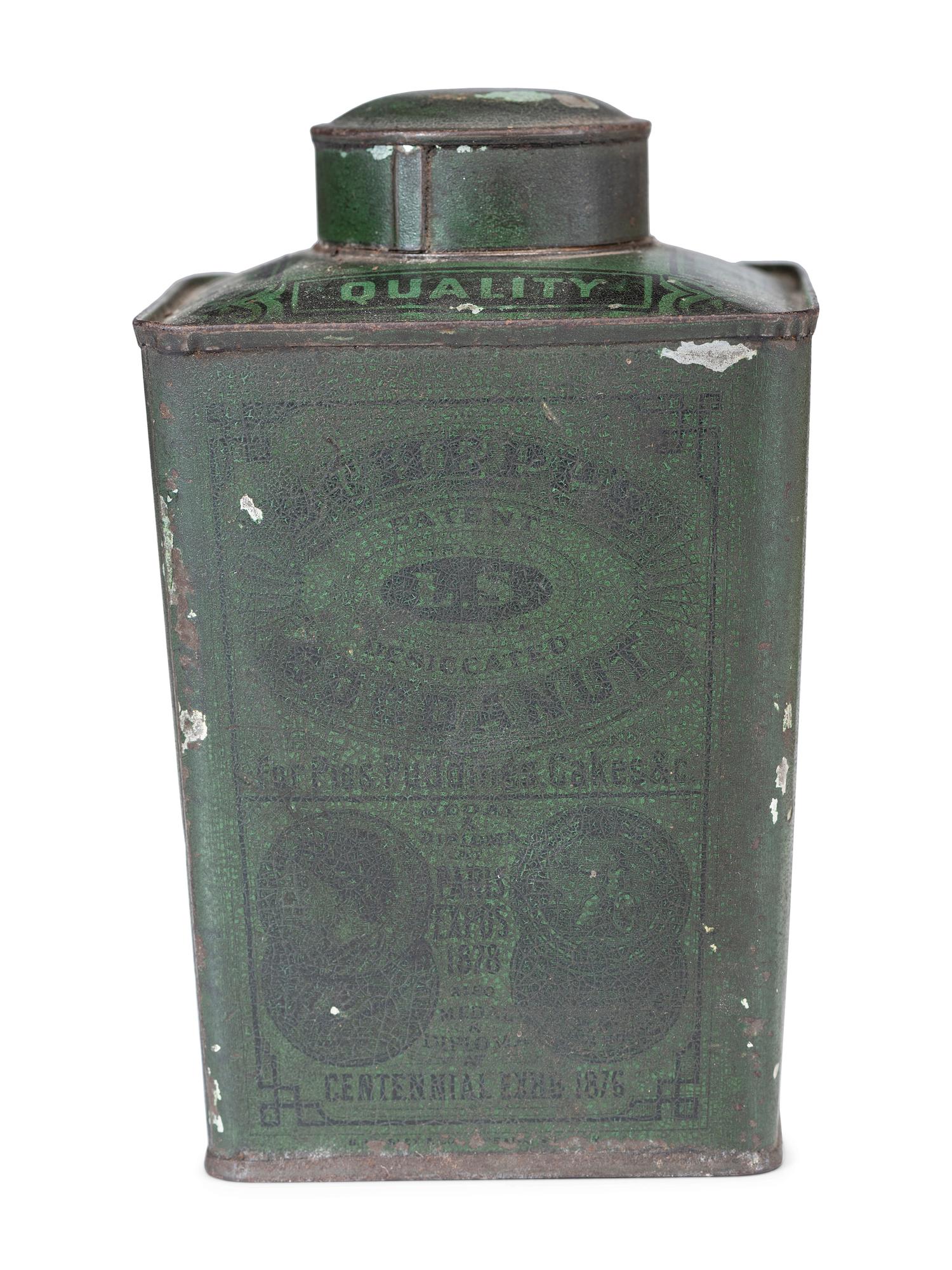 Seven Advertising Tins and Box