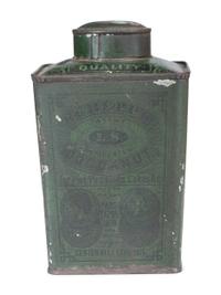 Seven Advertising Tins and Box