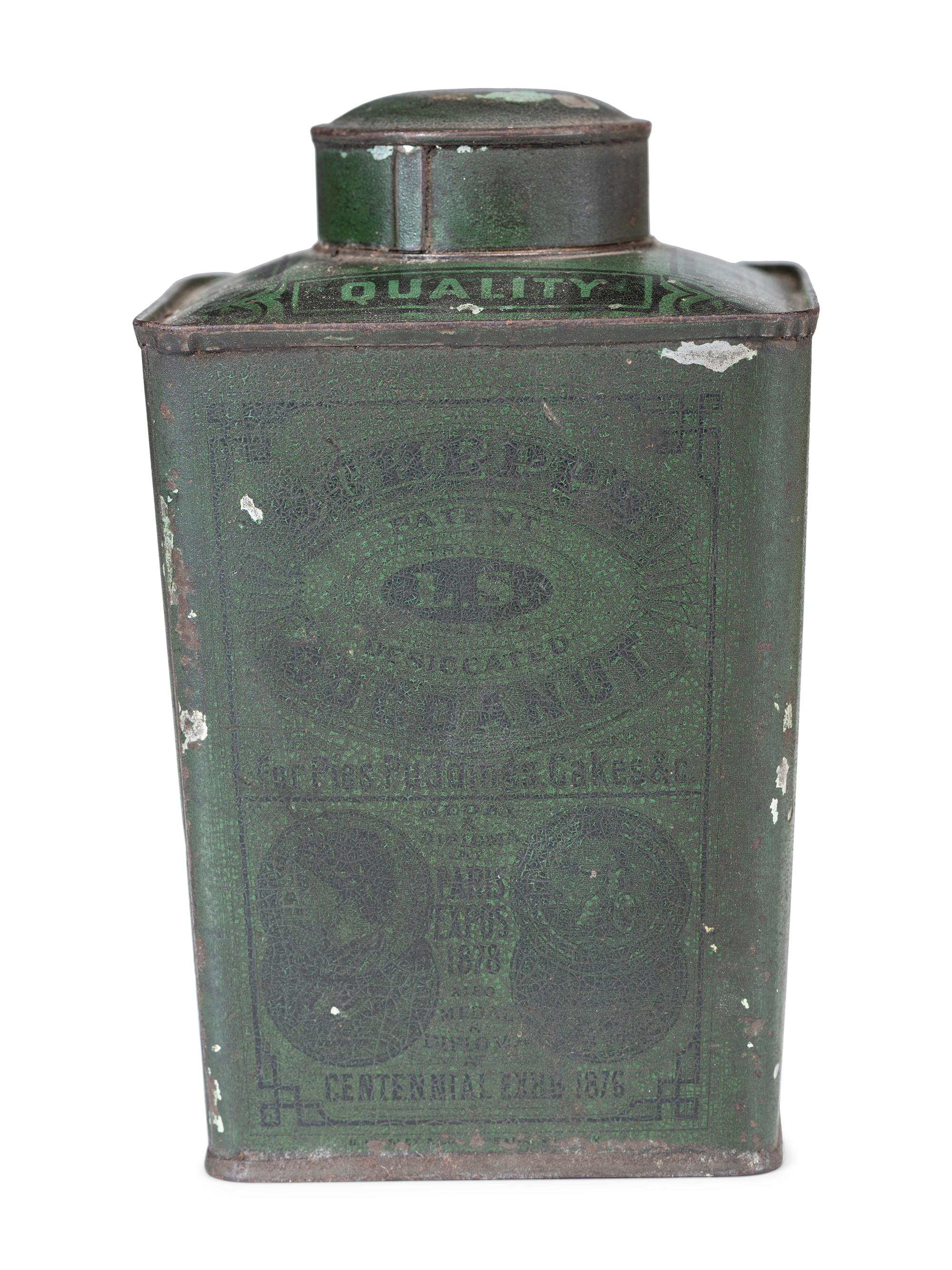 Seven Advertising Tins and Box