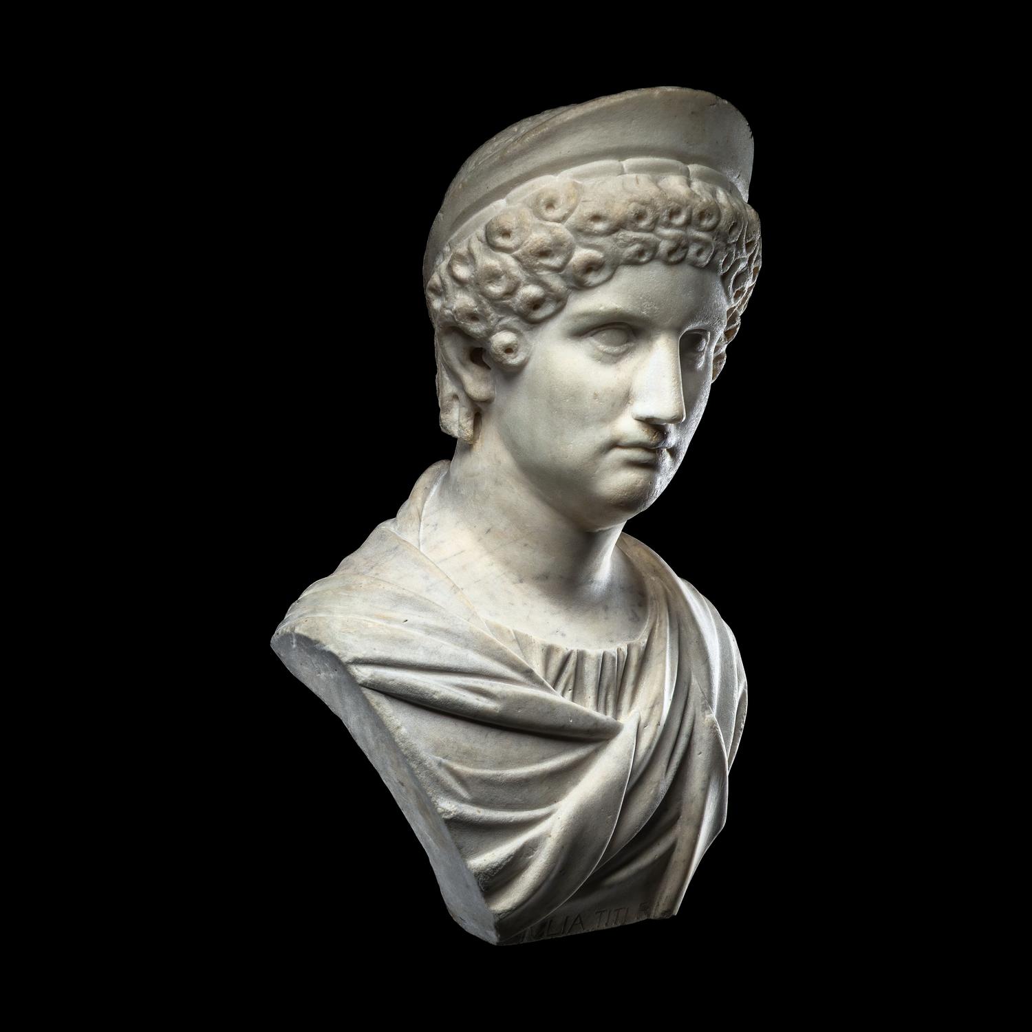 A Roman Marble Portrait Head of an Empress