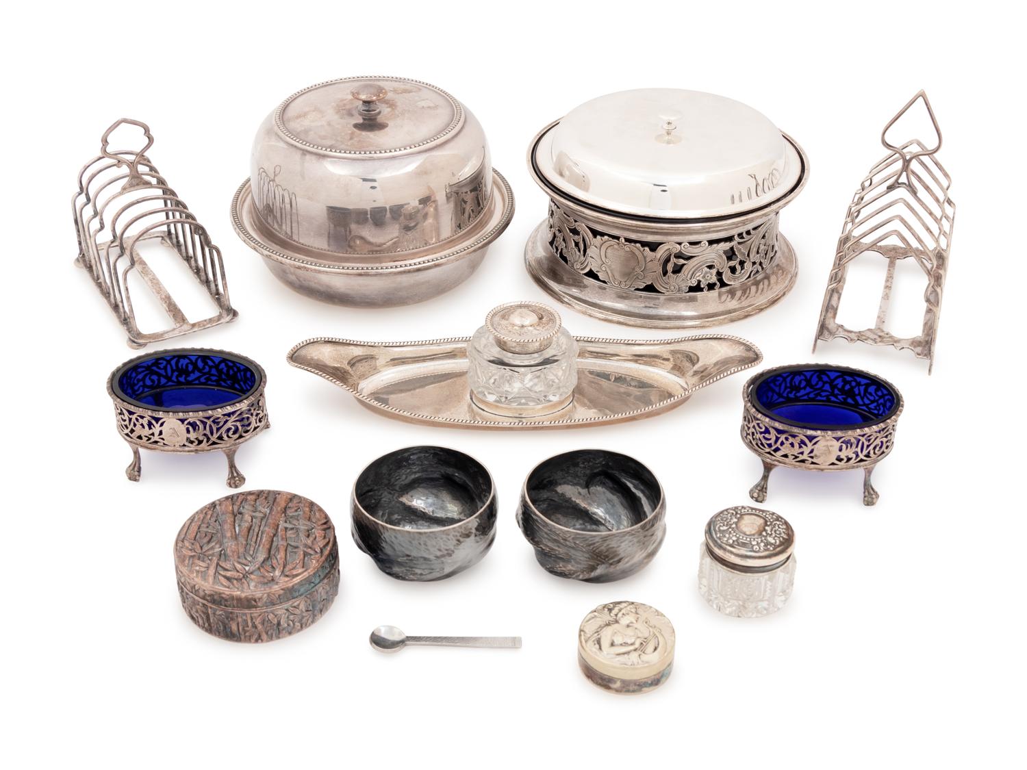 Thirteen Silver and Silver-Plate Articles