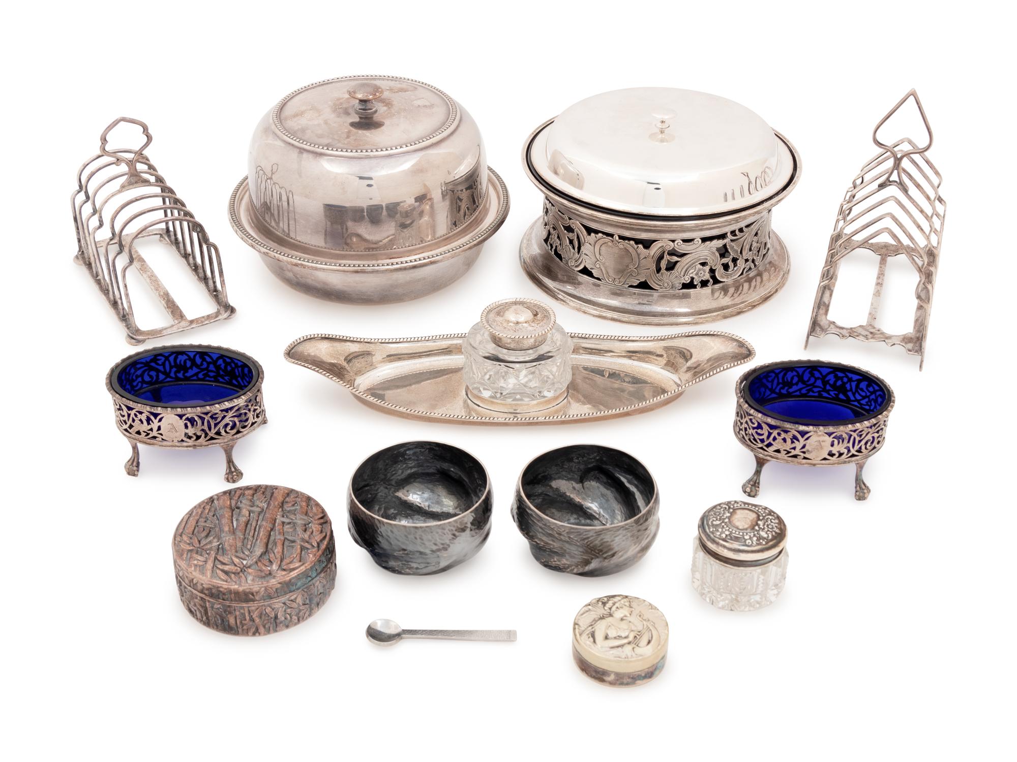 Thirteen Silver and Silver-Plate Articles