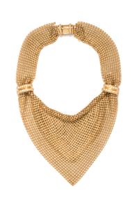YELLOW GOLD AND DIAMOND BIB NECKLACE