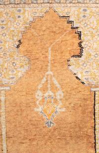 A Turkish Silk Prayer Rug