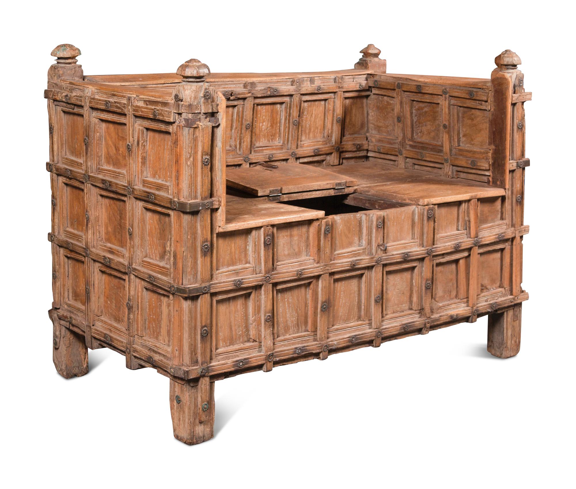 An Indian Teakwood Bench