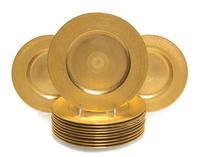 A Set of Minton Dinner Plates Diameter 10 1/2 inches.