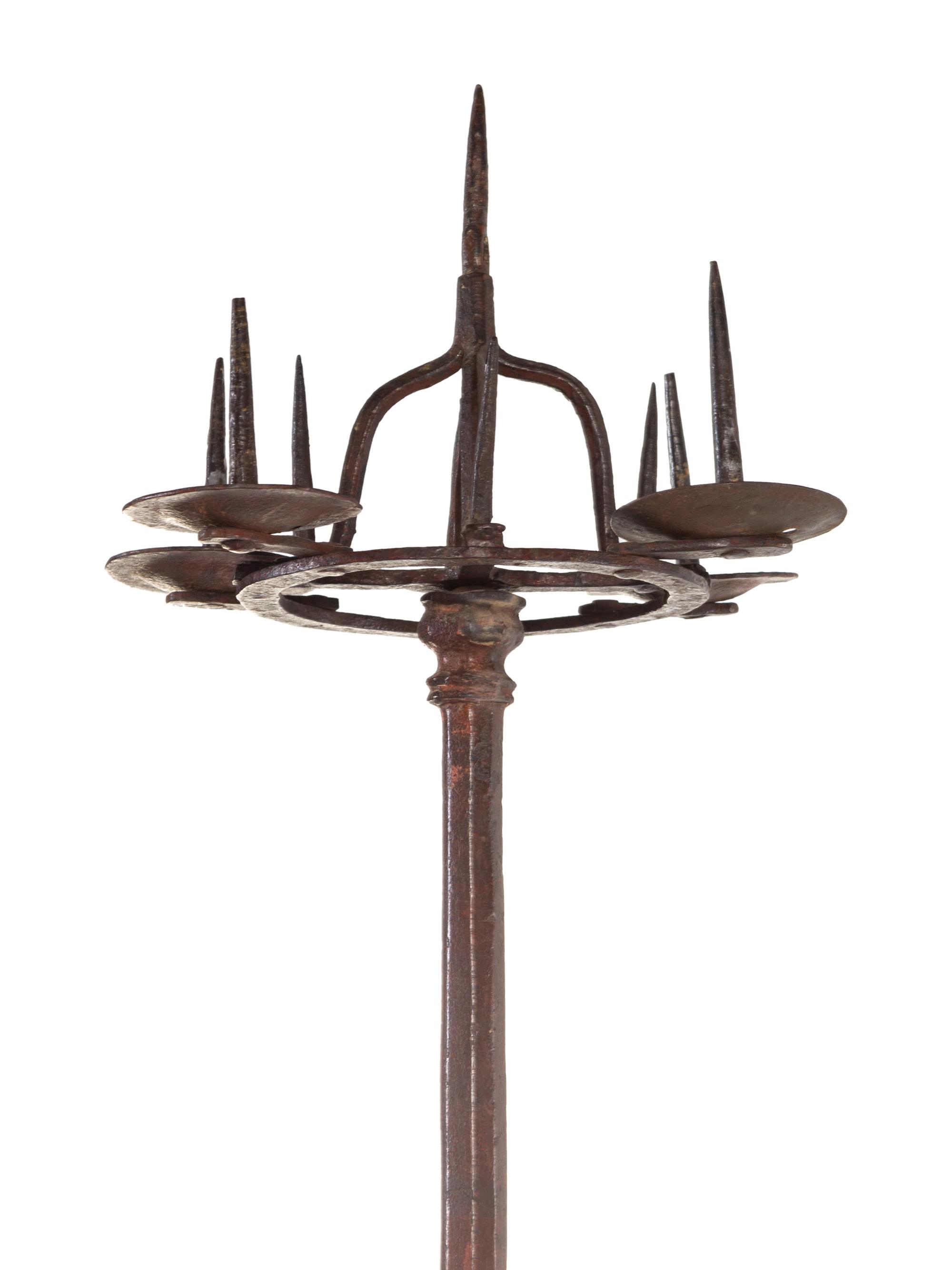 A Continental Iron Torchère