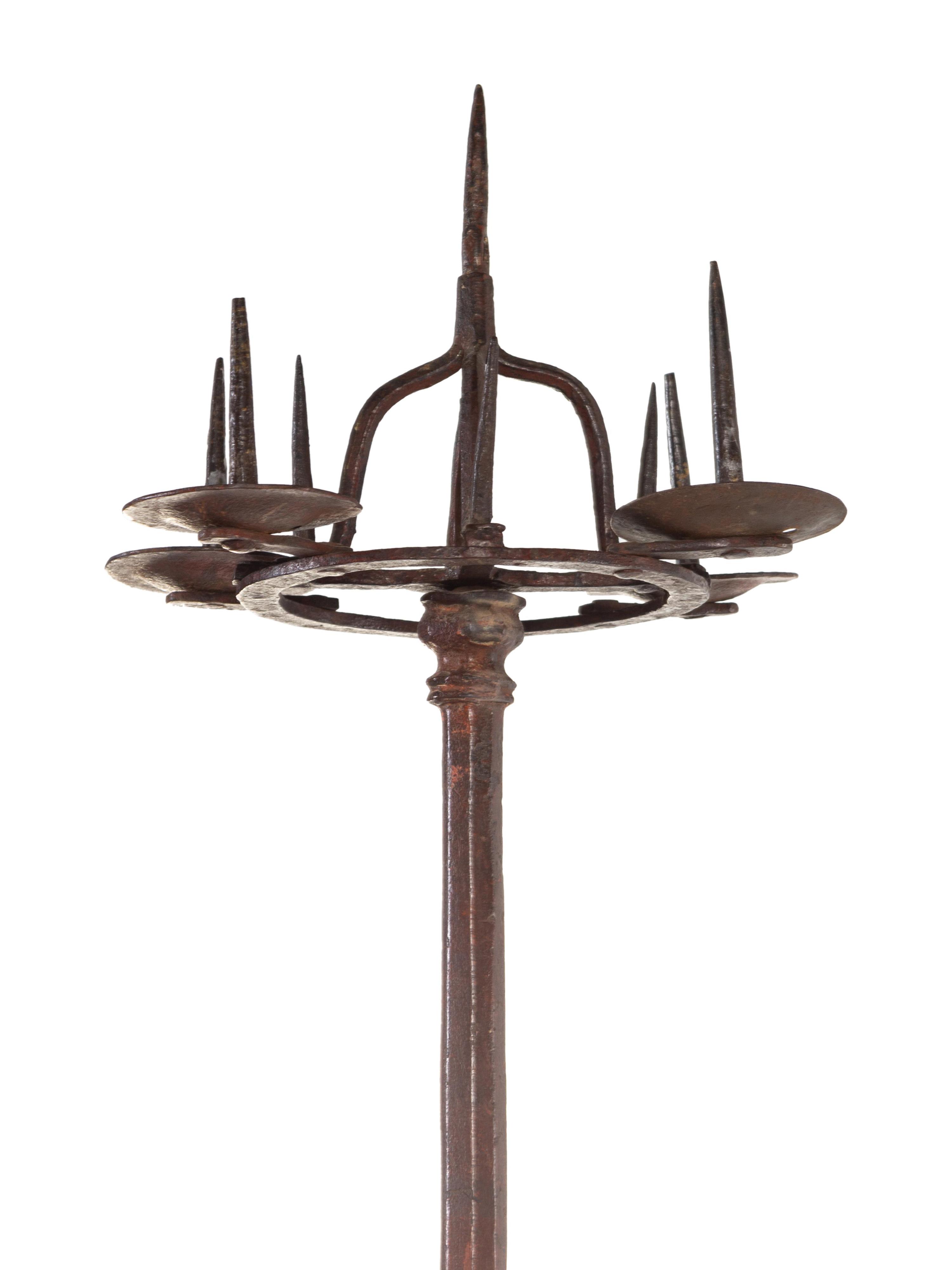 A Continental Iron Torchère