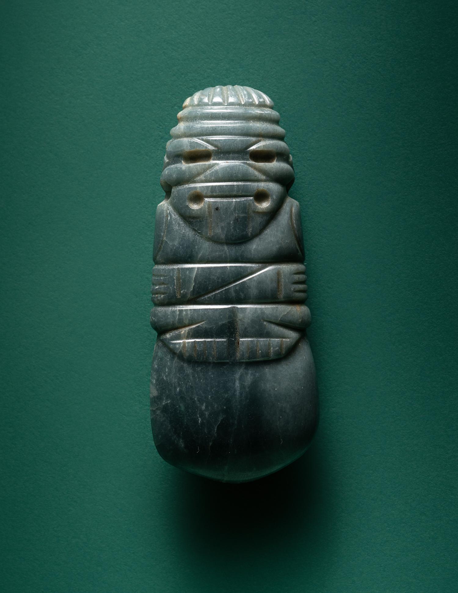A Costa Rican Jade Axe God Pendant