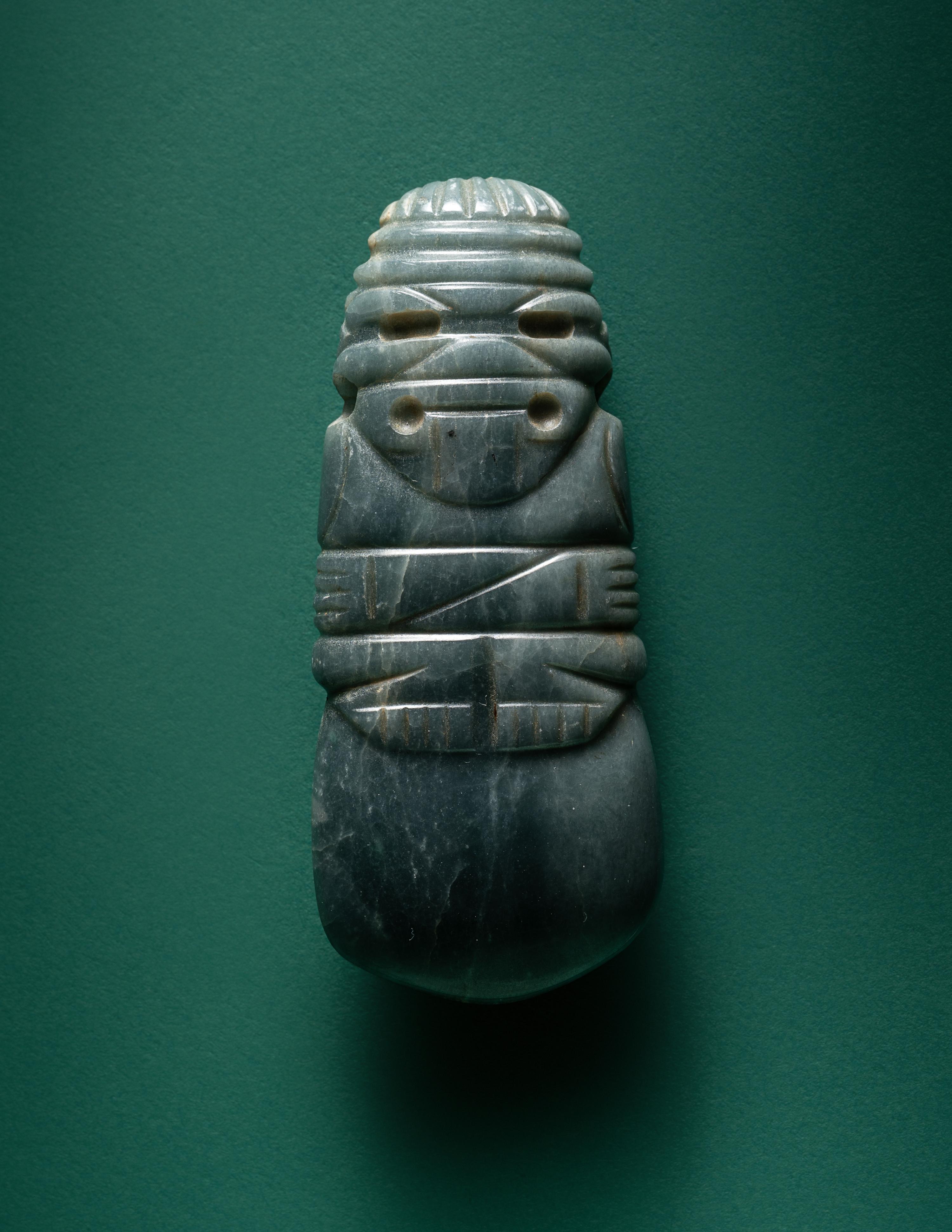 A Costa Rican Jade Axe God Pendant