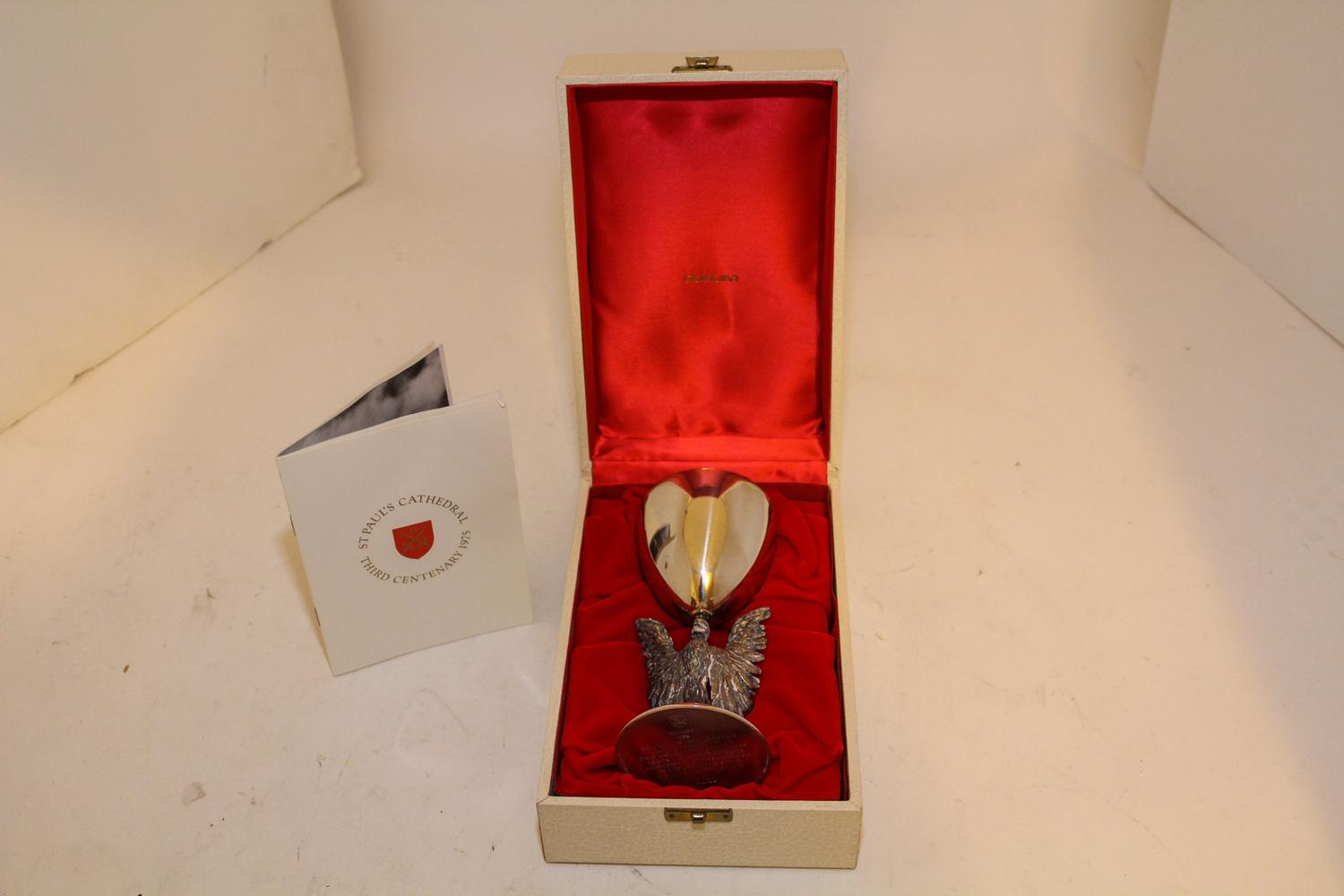 An English Silver Goblet, Jocelyn Burton Height 6 1/4 inches. — LONDON, 1975