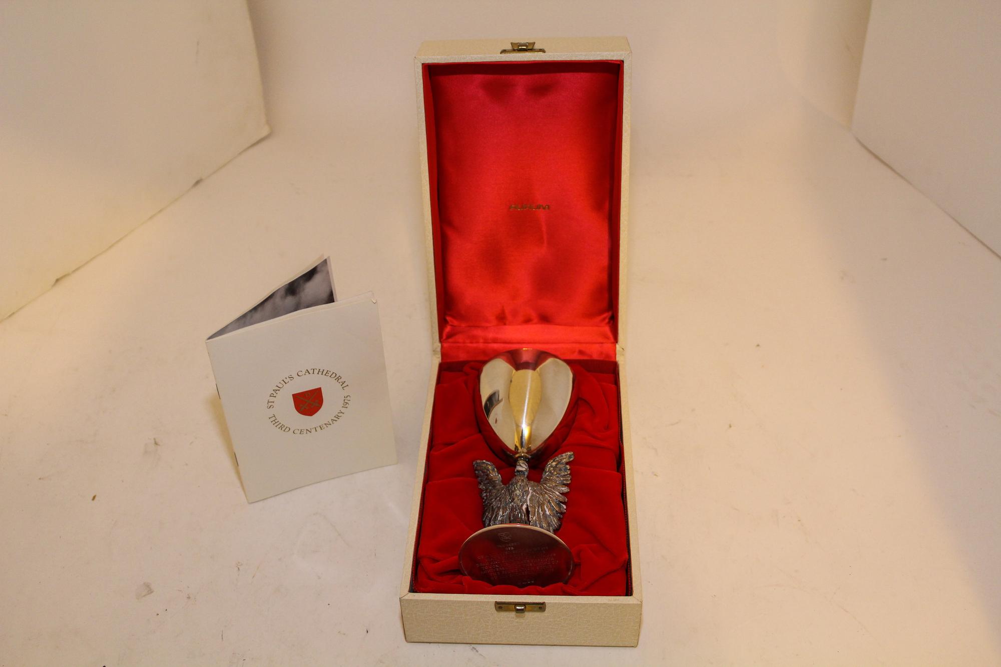 An English Silver Goblet, Jocelyn Burton Height 6 1/4 inches. — LONDON, 1975