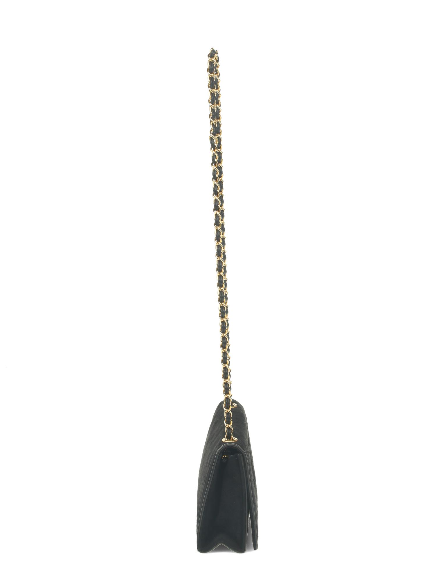 Chanel Black Suede Mini Flap Bag