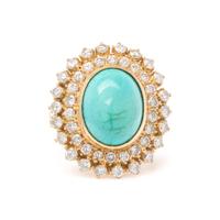 TURQUOISE AND DIAMOND RING