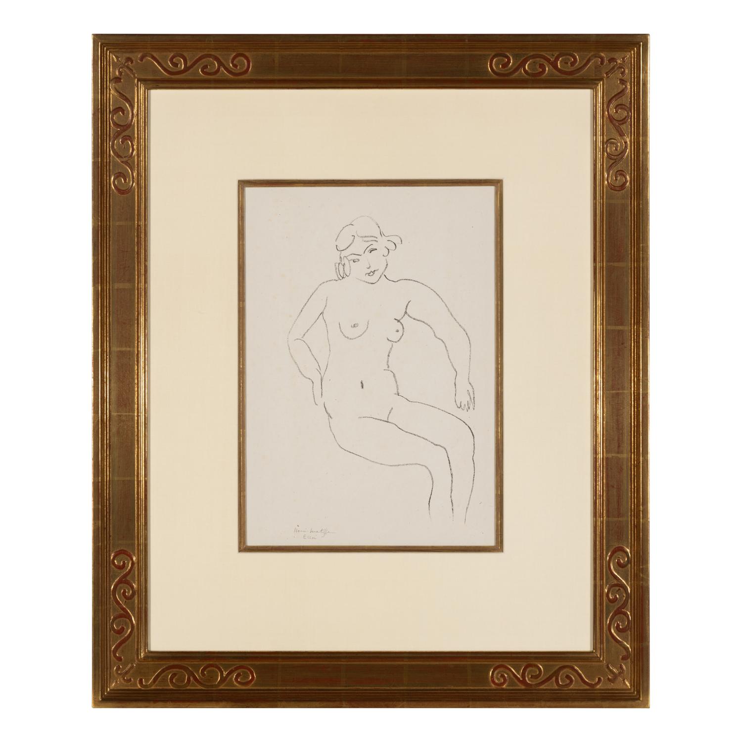 Henri Matisse (French, 1869–1954) — Nu Assis, Chevelure Claire, 1922