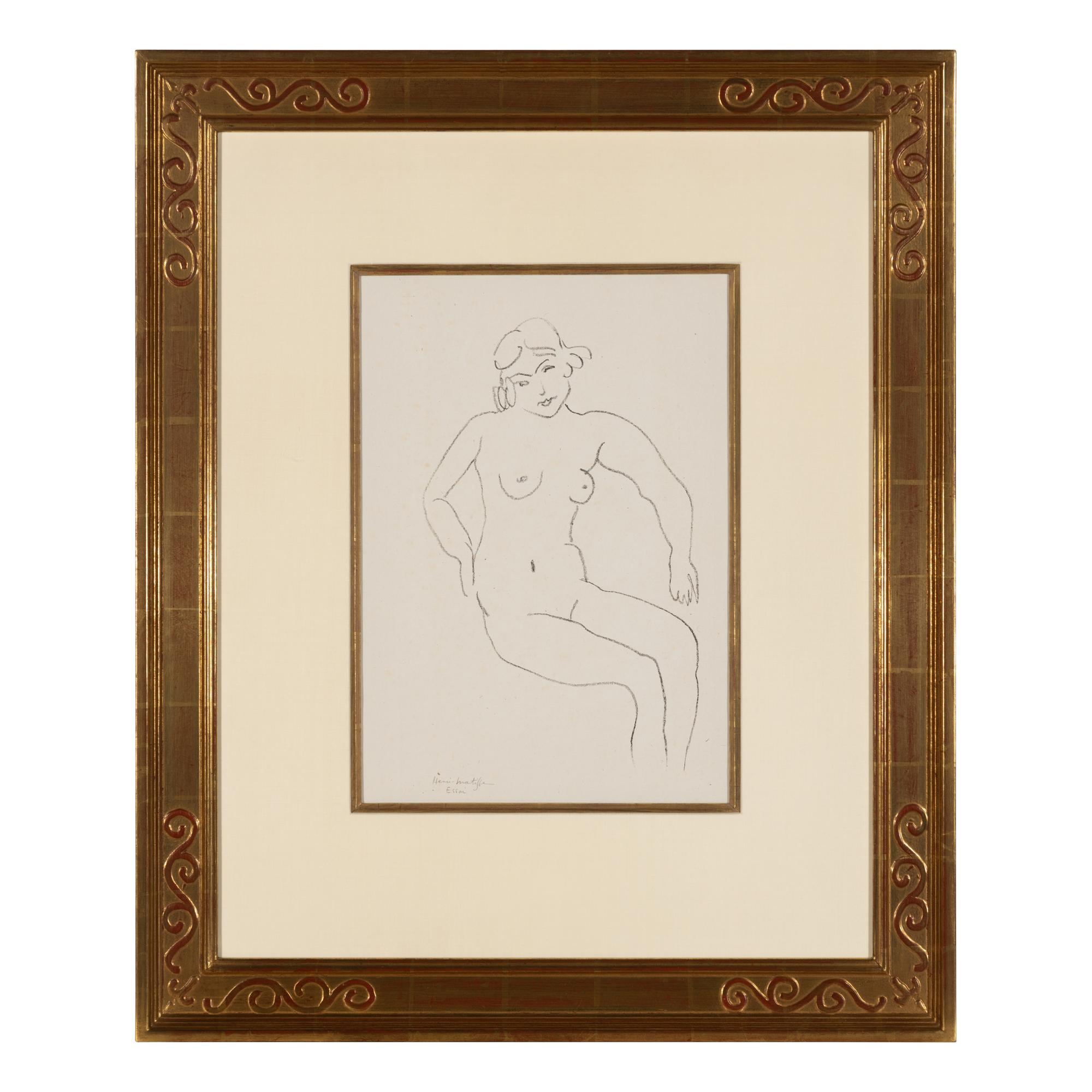 Henri Matisse (French, 1869–1954) — Nu Assis, Chevelure Claire, 1922