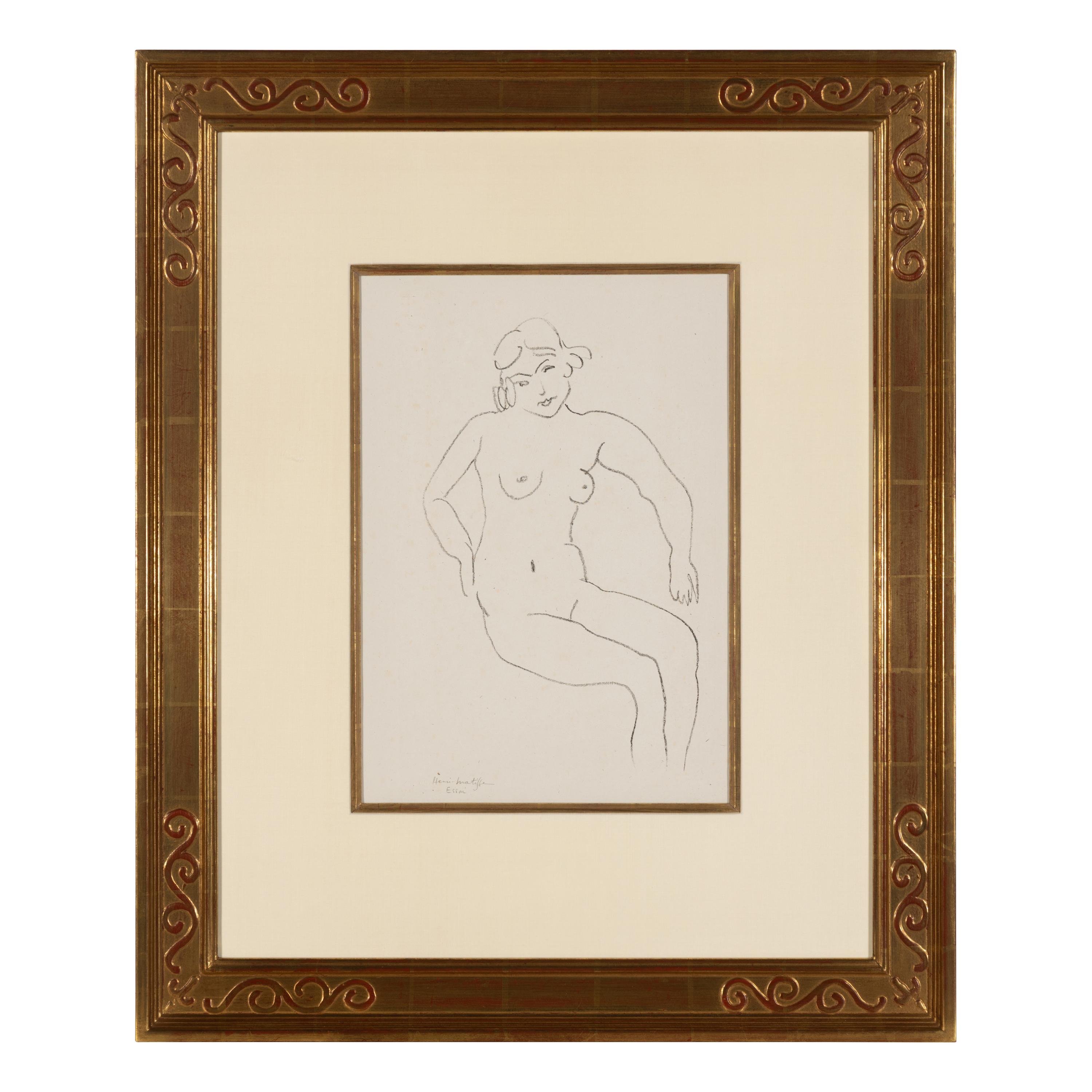Henri Matisse (French, 1869–1954) — Nu Assis, Chevelure Claire, 1922