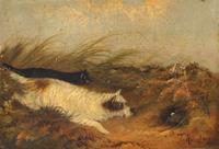 A Group of Three Paintings of Dogs