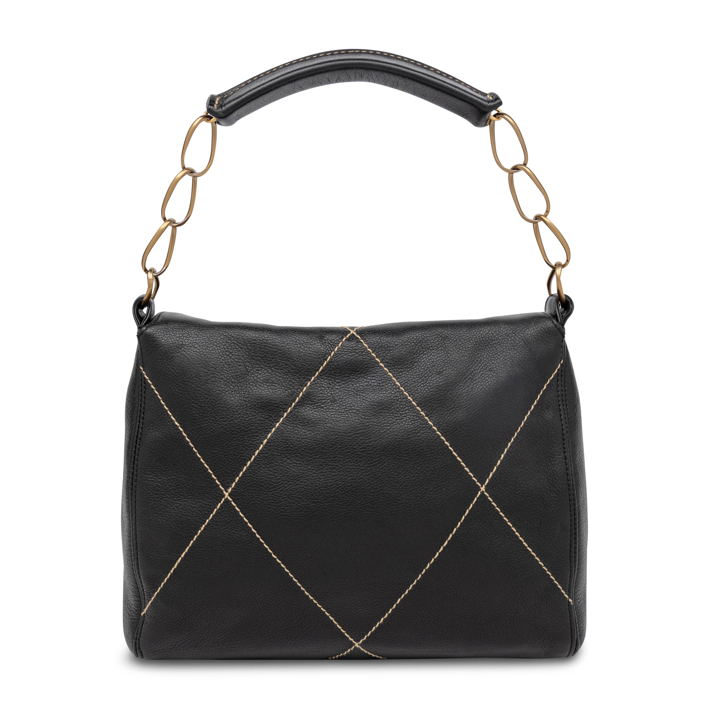Chanel, Wild Stitch Black Leather Tote Bag
