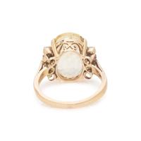 YELLOW SAPPHIRE AND DIAMOND RING