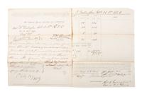 [CIVIL WAR]. A group of 4 documents, incl. partly printed pay vouchers accounting for Black private servants.