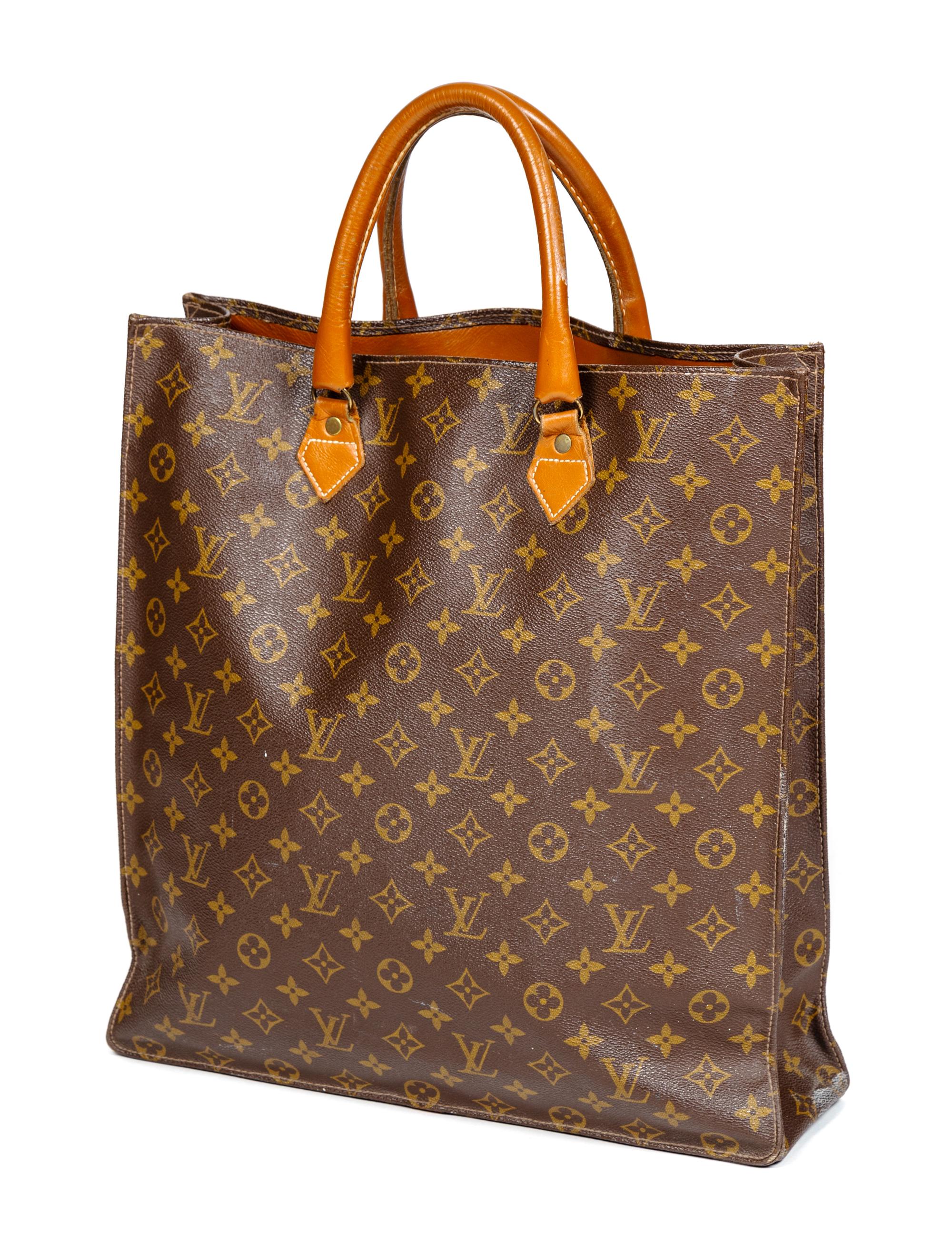 Louis Vuitton Monogram Canvas Tote Bag, 2000s 15.5" H x 14.75" W x 4" D; Handle drop: 4.5"