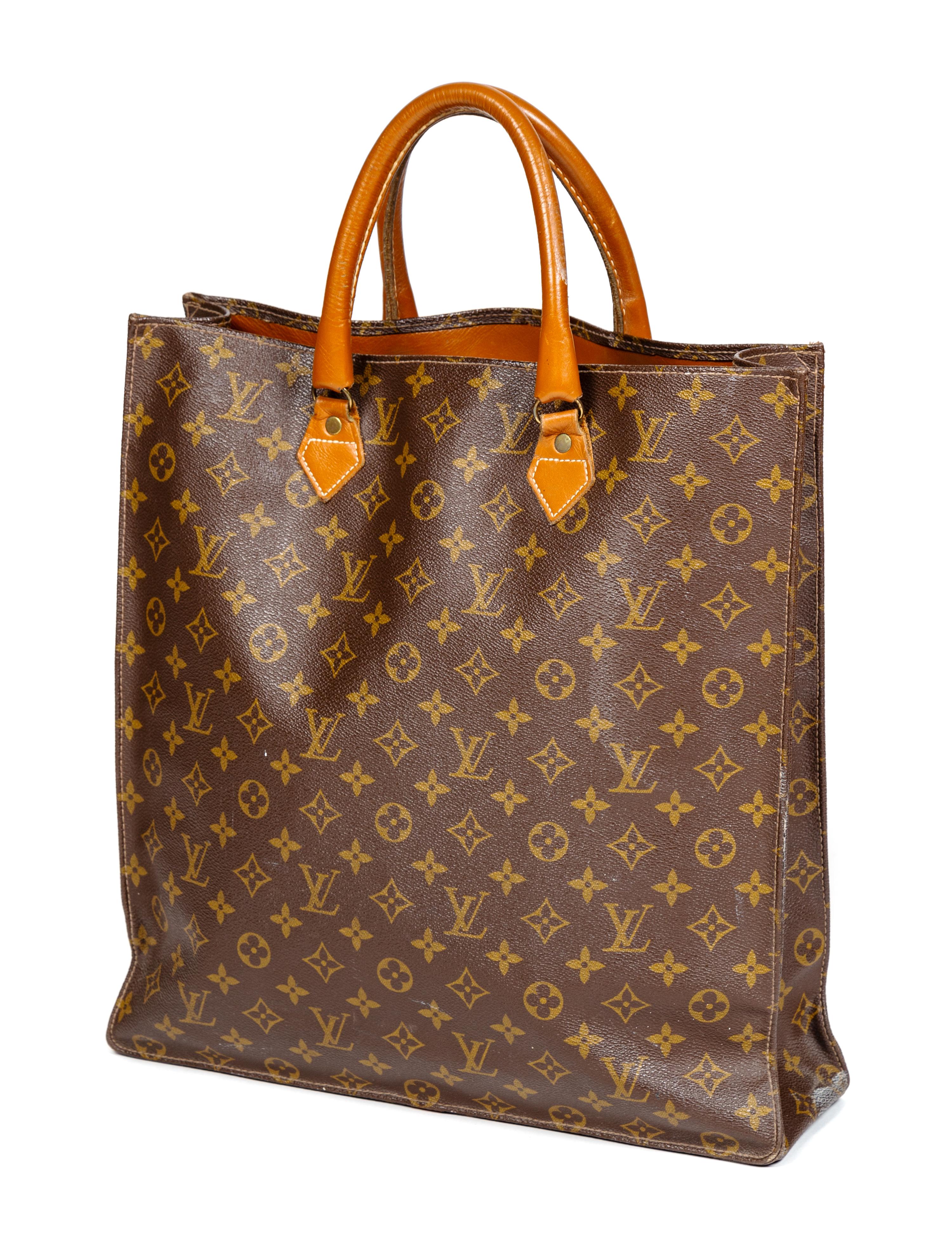 Louis Vuitton Monogram Canvas Tote Bag, 2000s 15.5" H x 14.75" W x 4" D; Handle drop: 4.5"