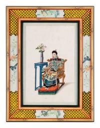 A Set of 12 Chinese Export Pith Paintings, Late 19th/Early 20th Century 清晚期 通草畫人物圖鏡框12幅