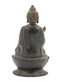 A Bronze Figure of Seated Buddha Shakyamuni