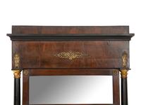 An Empire Gilt Metal Mounted Mahogany Mirro r