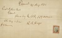[Presidential] Hayes, Rutherford B. Autograph Letter, signed
