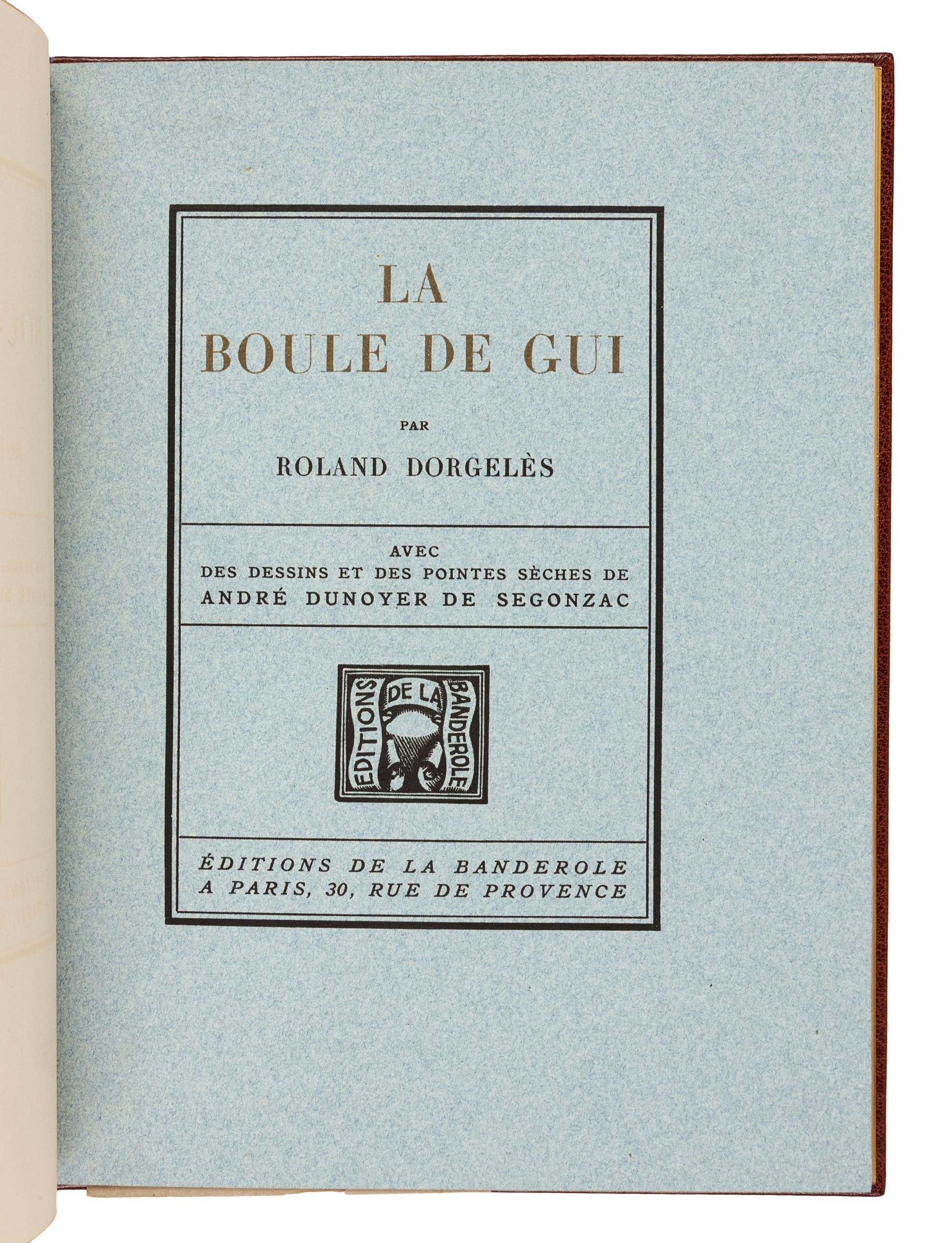 [BINDINGS]. [LÉOTARD, GENEVIÈVE - BINDER]. A group of 3 works in fine Art Deco bindings by Léotard.