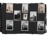 [WORLD WAR II]. Photo album and insignia belonging to an African American soldier.