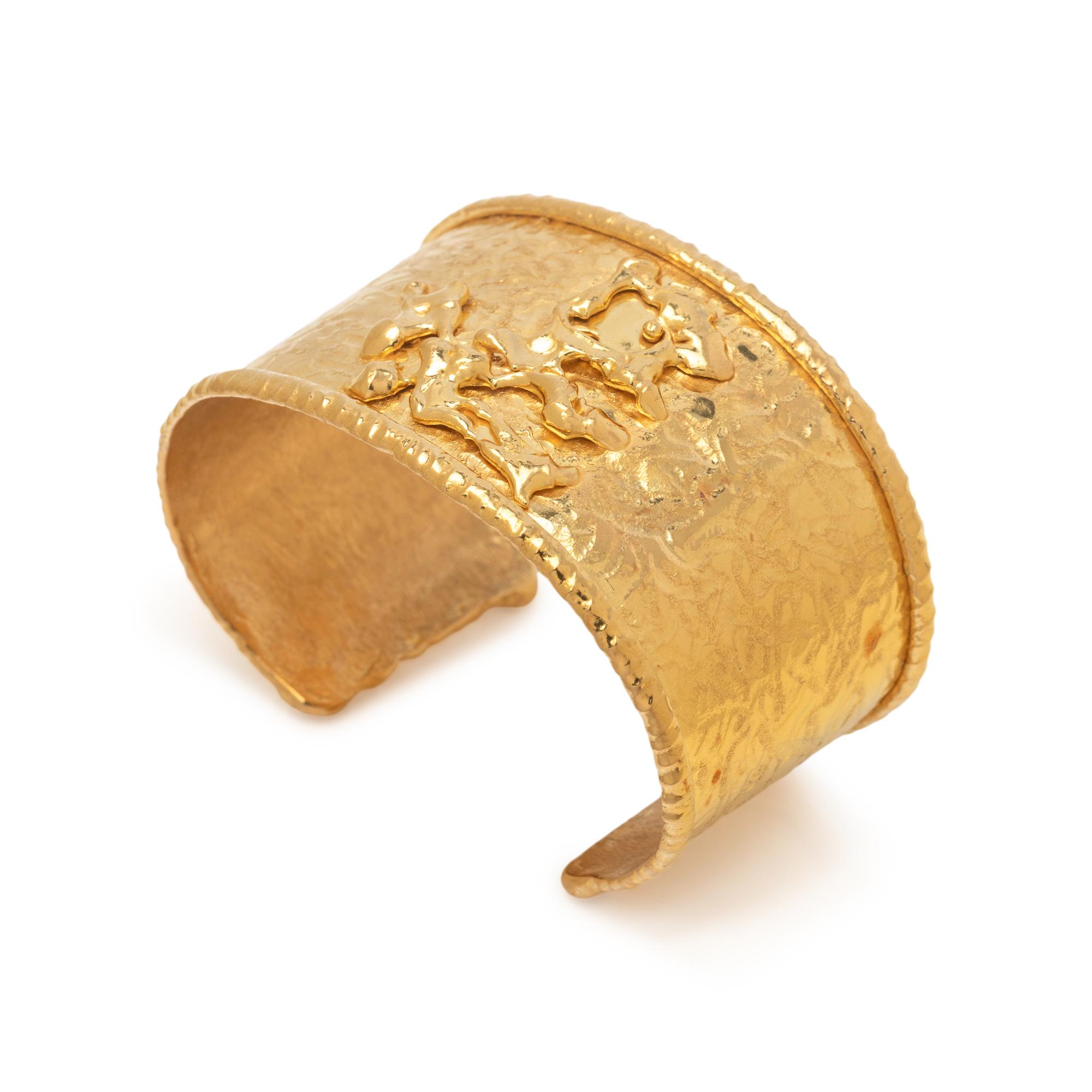 JEAN MAHIE, HIGH KARAT GOLD CUFF BRACELET