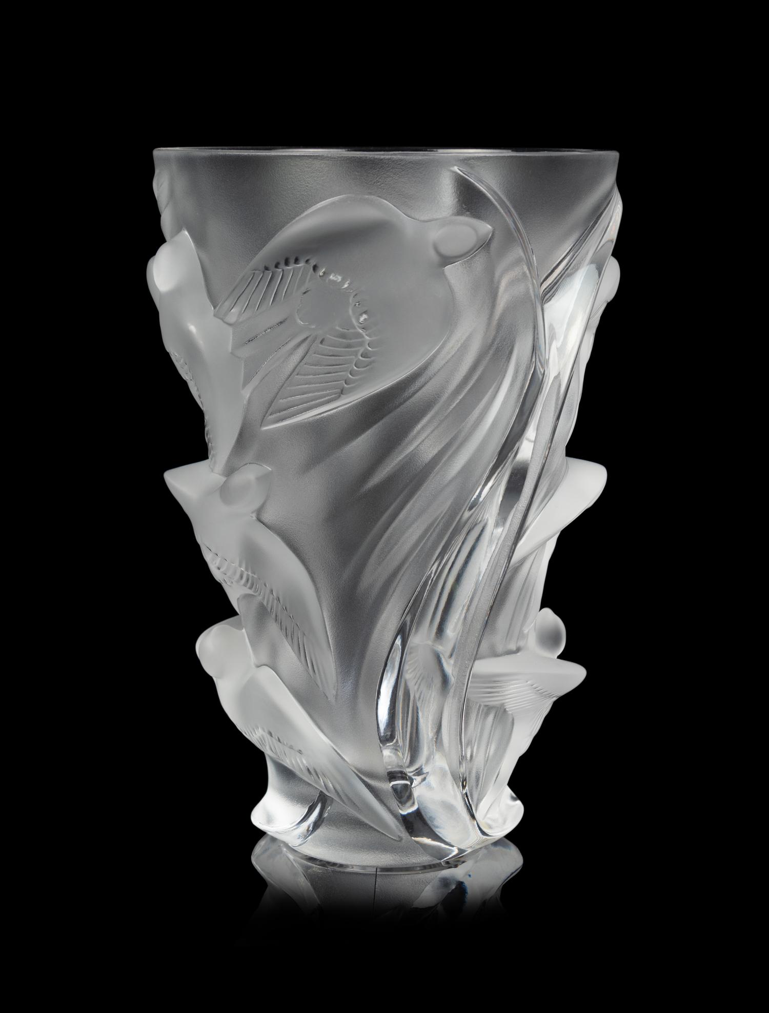 A Lalique Martinets Vase