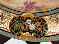 Two French Gilt Bronze and Champlevé Trays