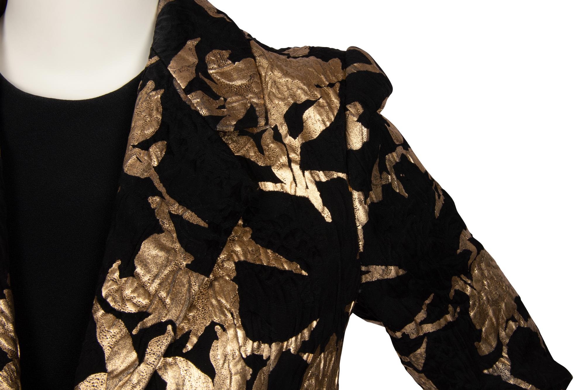 Christian Dior Haute Couture Gold and Black Dress and Jacket, Spring/Summer 2006