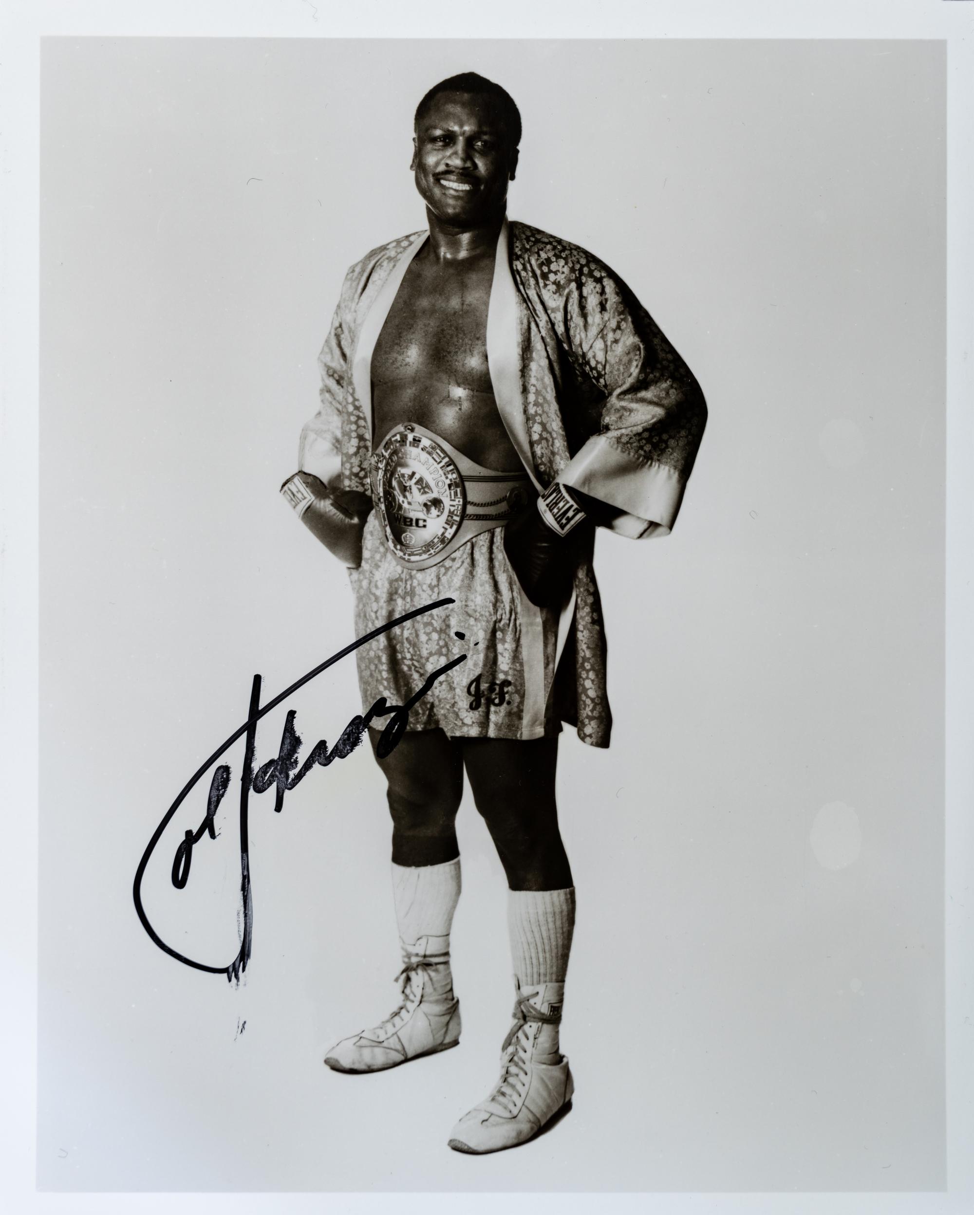 A Group of 14 Heavyweight Boxing Champion Signed Autograph Photos Including Muhammad Ali,