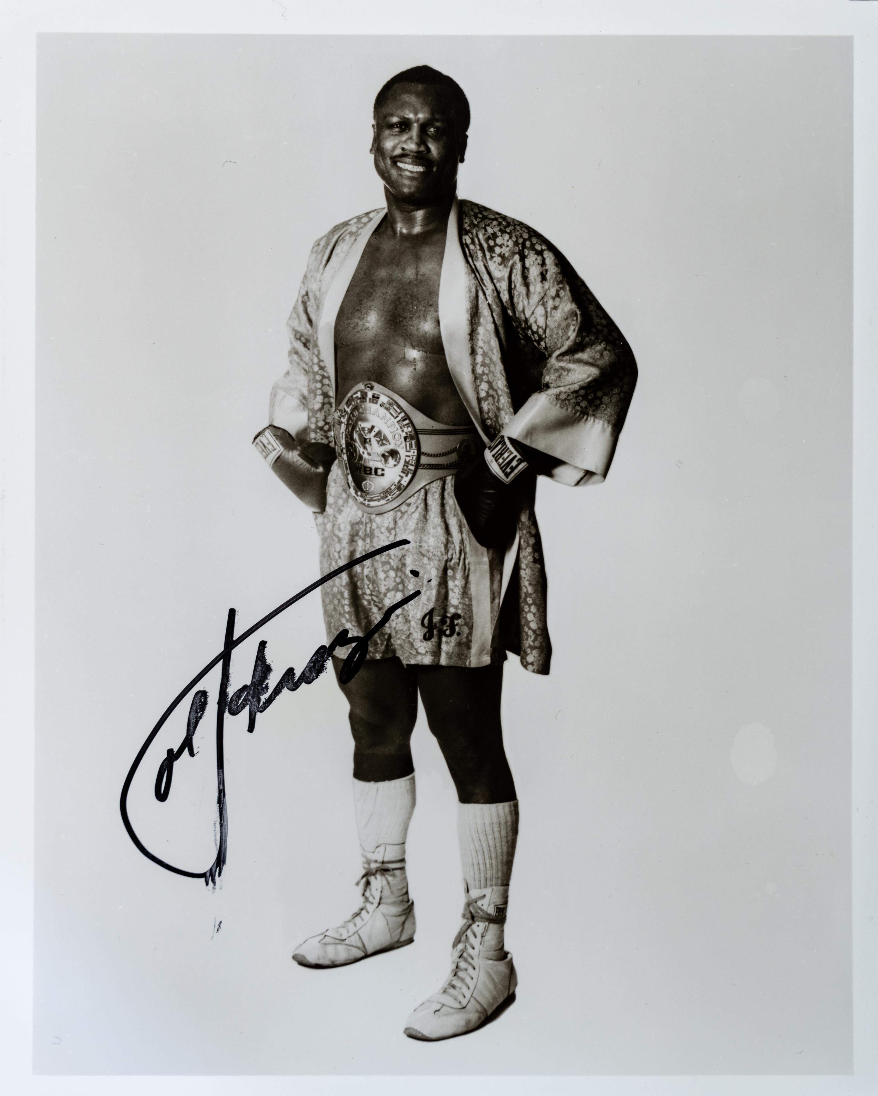 A Group of 14 Heavyweight Boxing Champion Signed Autograph Photos Including Muhammad Ali,