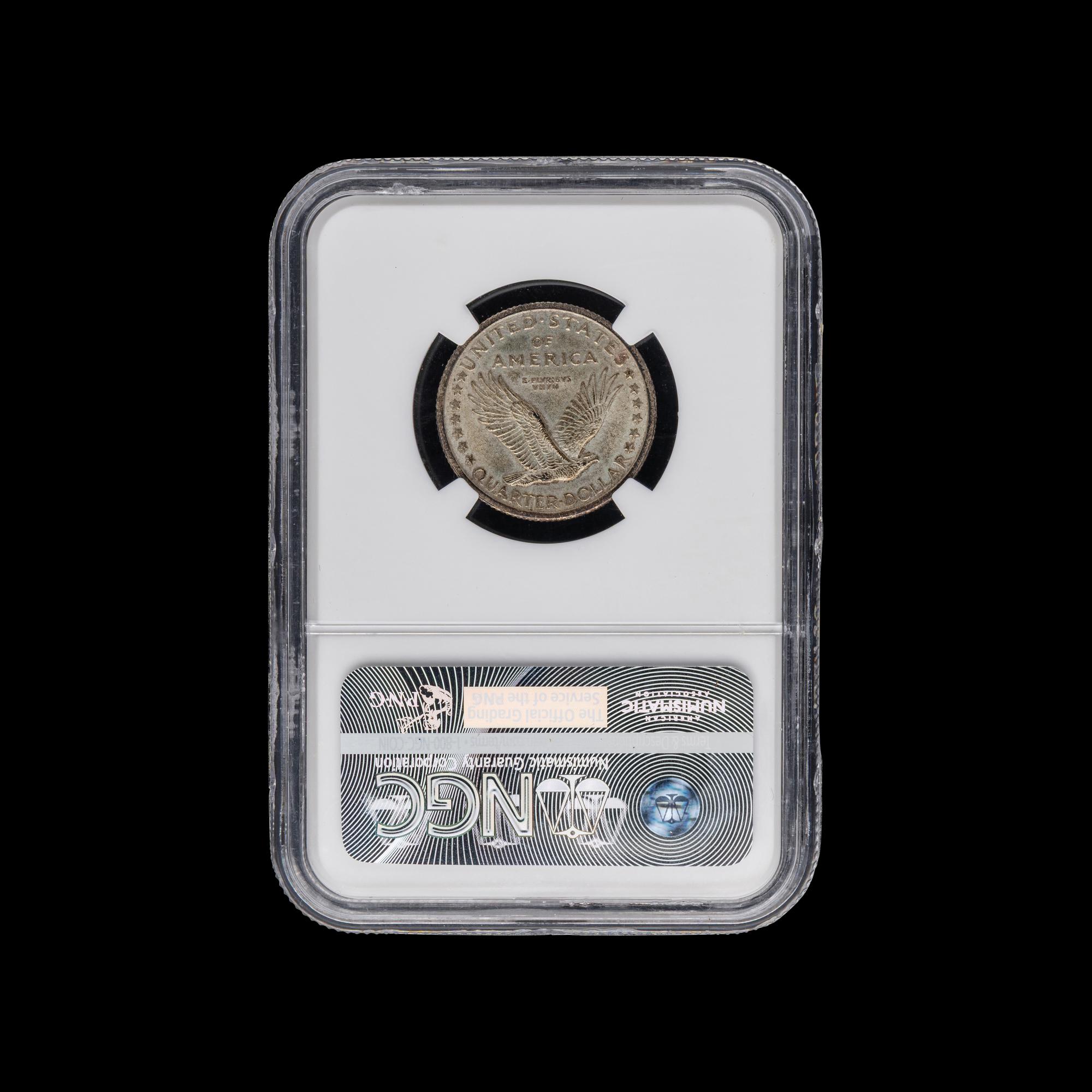 A 1917 Standing Liberty-Type 1 25c Coin [NGC MS63 FH]