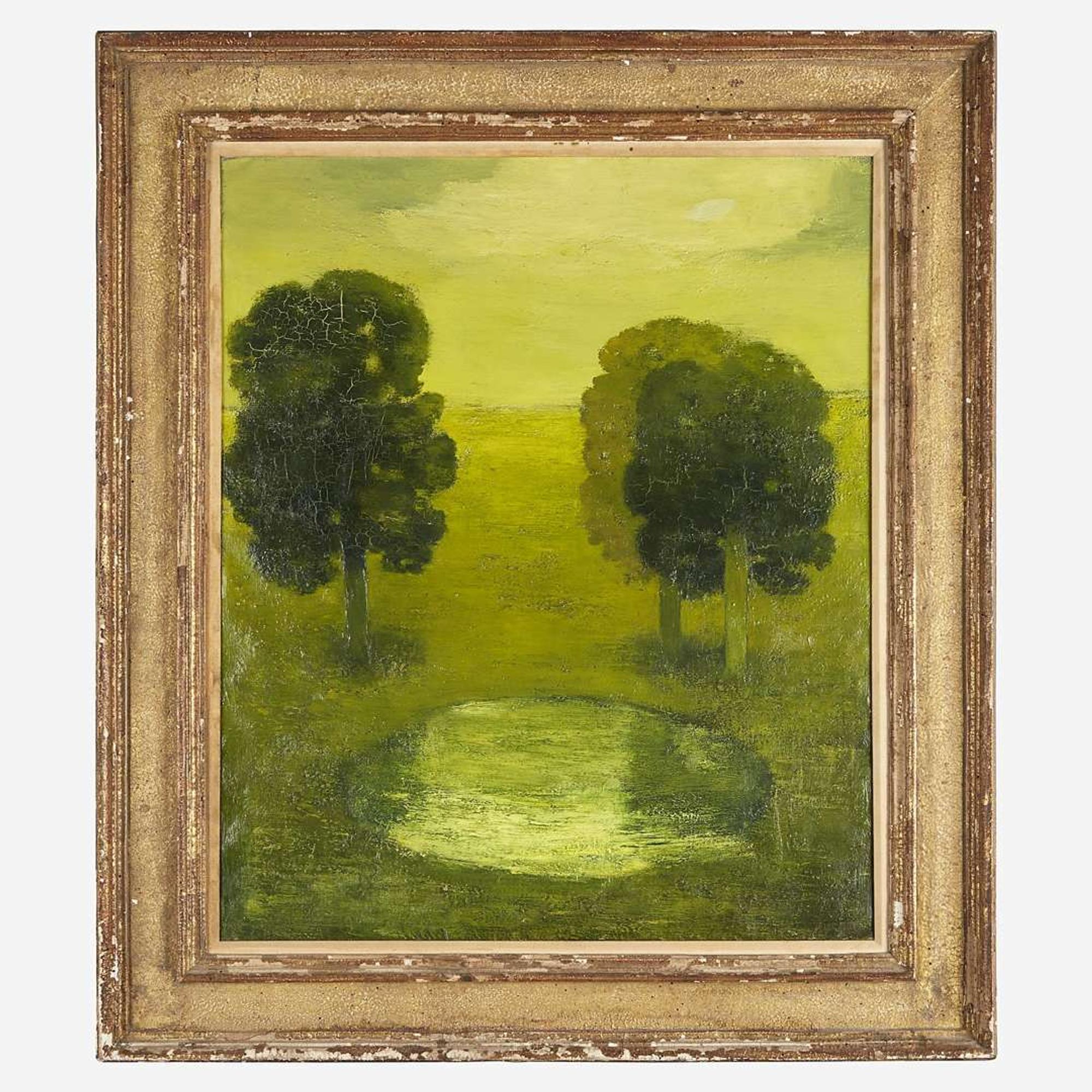Albert York (American, 1928–2009) Reflections in the Pond
