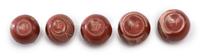 Collection of Miniature Sgraffito Redware Seed Jars Lot is located and will ship from Cincinnati, Ohio.