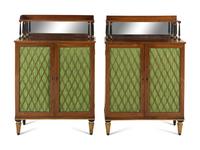 A Pair of Regency Brass-Mounted Rosewood Chiffoniers