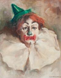 Eleanor Harrington, (American, 1904-1992), Clown in Green